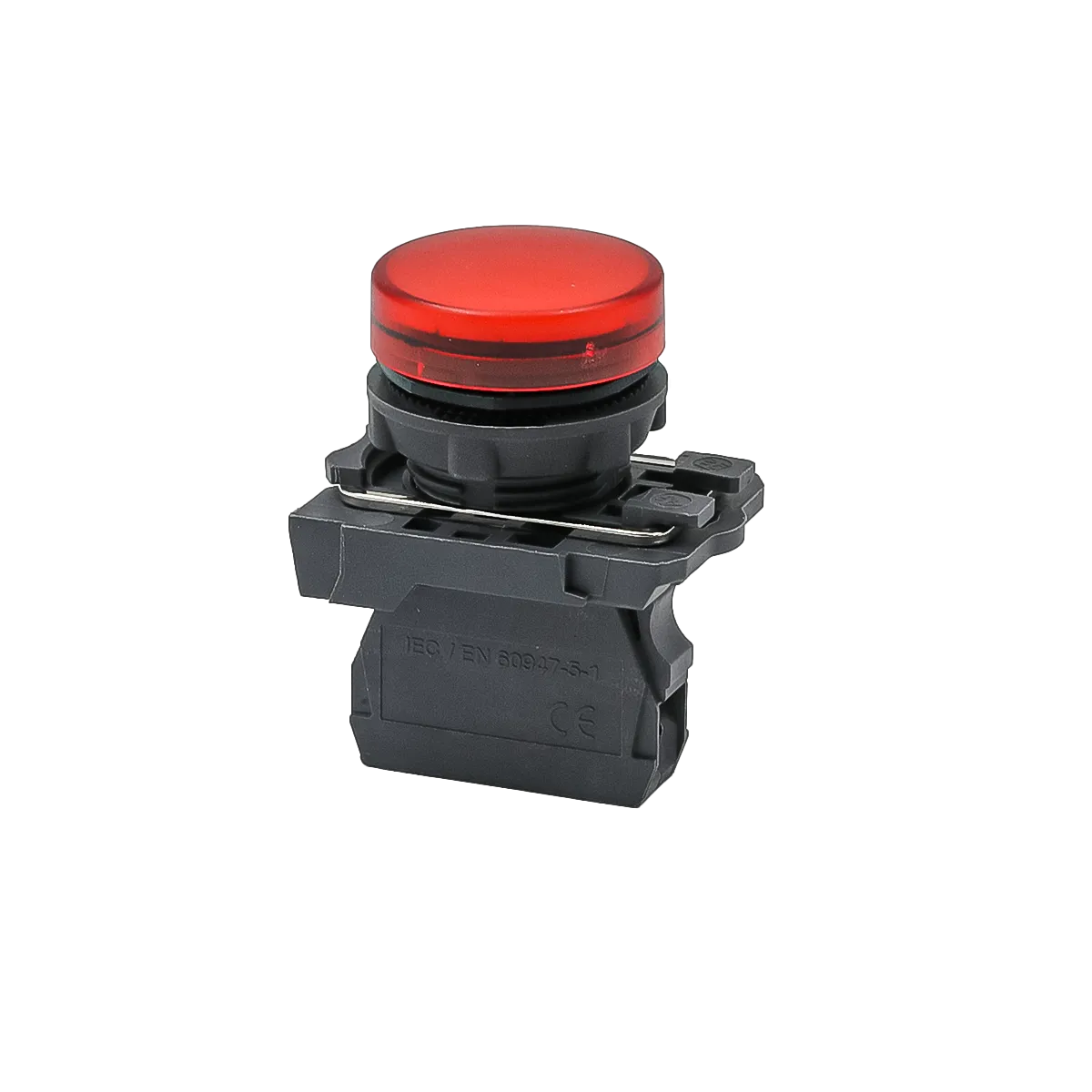 Лампа сигнальная красная, 220V AС/DC, IP65, пластик