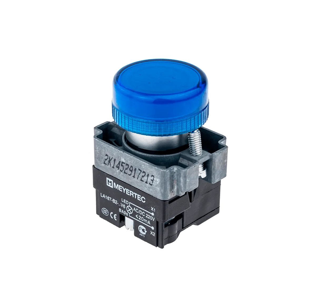 Сигнальная лампа синий, 220V AC/DC