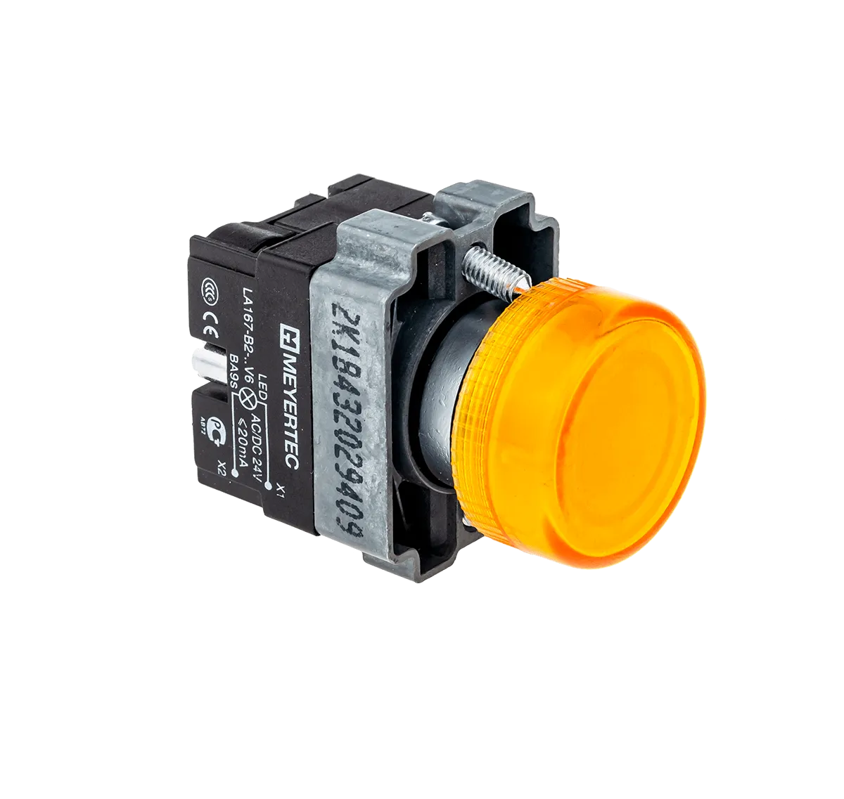 Сигнальная лампа желтый, 24V AC/DC