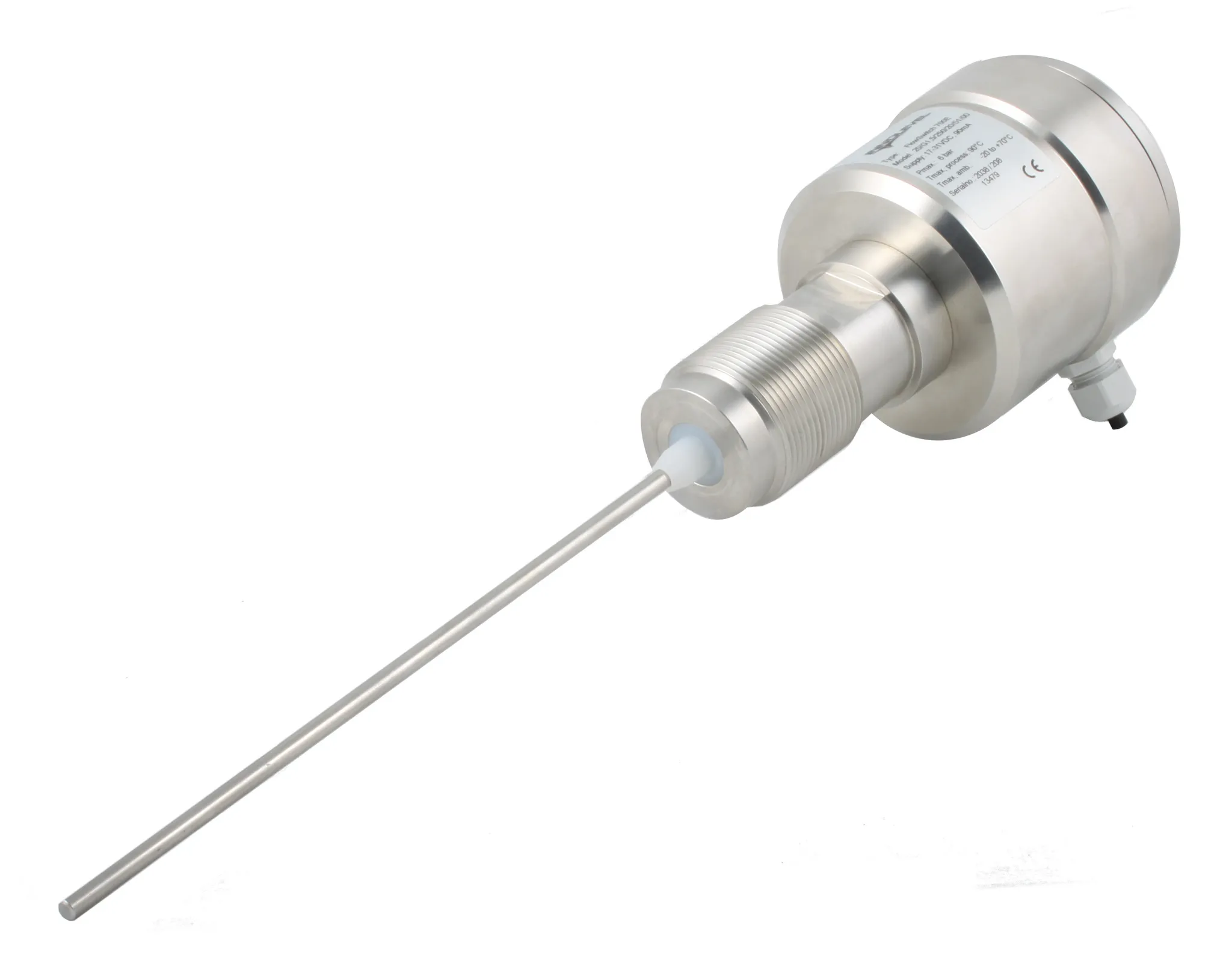 Датчик пыли, корпус- нерж. сталь, зонд 250 мм -20 +290 С, Pmax=6 bar, 24 VDC, IP 67, соединение- резьба G 1 1/2" нерж. сталь, выходной сигнал- 4-20 mA, кабельные вводы 2 х M16