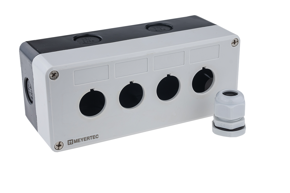 Корпус пластиковый, 4 места, серый