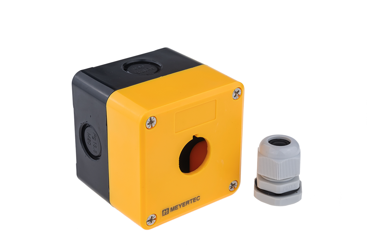 Корпус пластиковый, 1 место, желтый